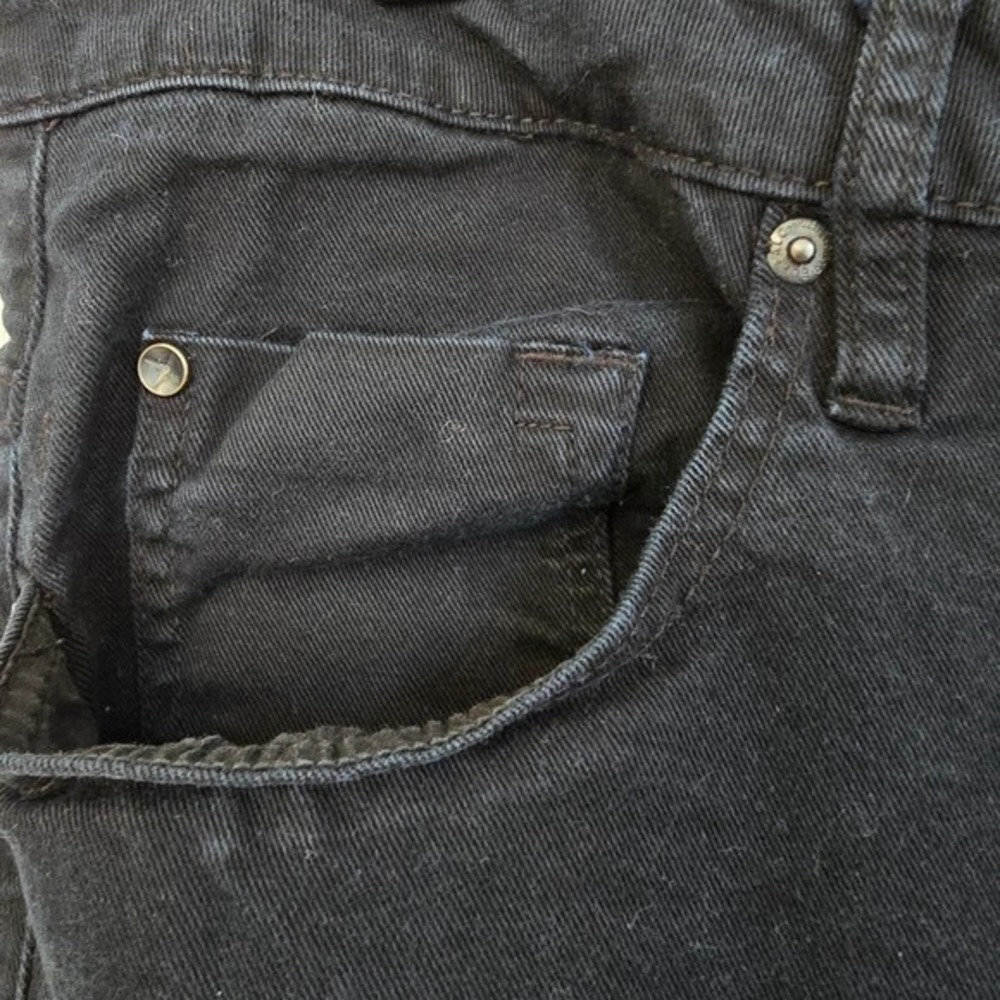 Buffalo David Bitton SAM-X Mens Slim Straight Stretch Black Jeans 38x30 - Picture 4 of 11